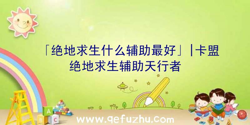 「绝地求生什么辅助最好」|卡盟绝地求生辅助天行者